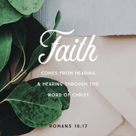 FAITH COMES BY THE WORD